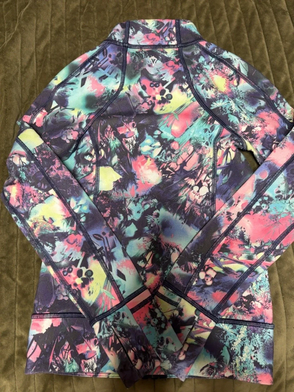Girls Multicolor Printed Zip-Up Jacket Sz 6 Ivivva by Lululemon